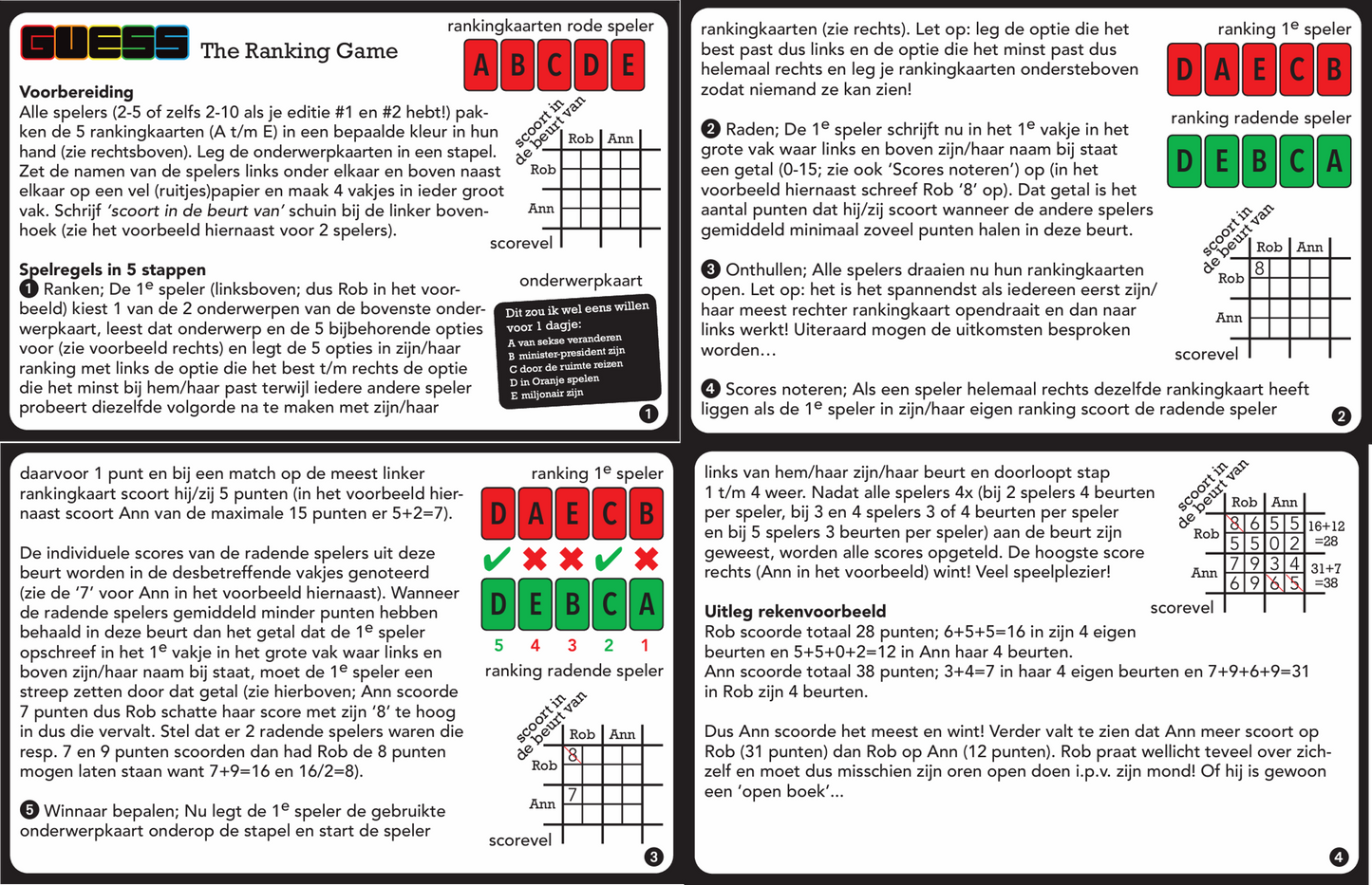 GUESS The Ranking Game #1