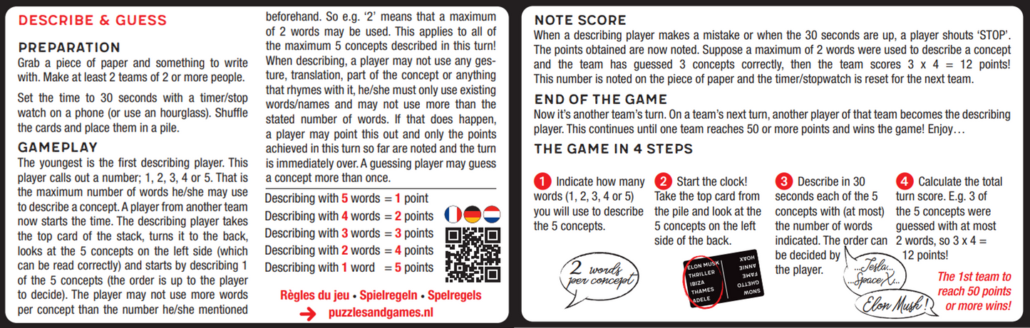 COMBI-DEAL: Pubquiz #2 + Describe & Guess - International Edition #1