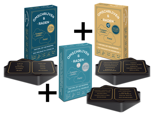 COMBI-DEAL: Omschrijven & Raden #1 + #2 +#3