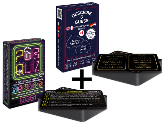 COMBI-DEAL: Pubquiz #2 + Describe & Guess - International Edition #1