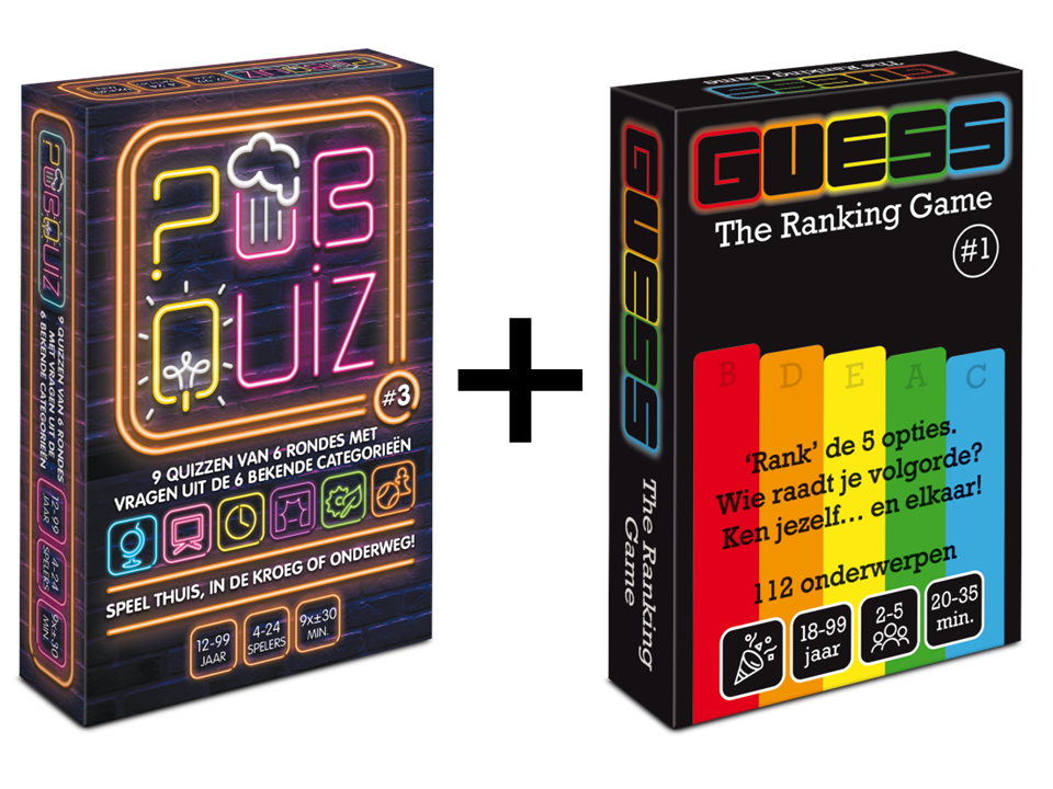 COMBI-DEAL: Pubquiz #3 (over 2024) + GUESS The Ranking Game #1