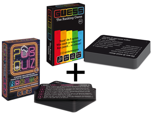 COMBI-DEAL: Pubquiz #3 (over 2024) + GUESS The Ranking Game #1