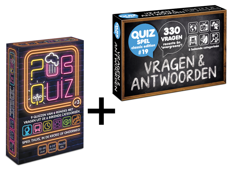 COMBI-DEAL: Pubquiz #3 (over 2024) + Vragen & Antwoorden #19 (over 2024)