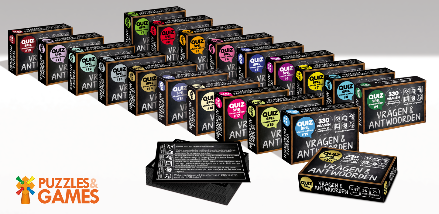 COMBI-DEAL: Pubquiz over 2025! (editie #4) + Vragen & Antwoorden #20 (2025 editie !)
